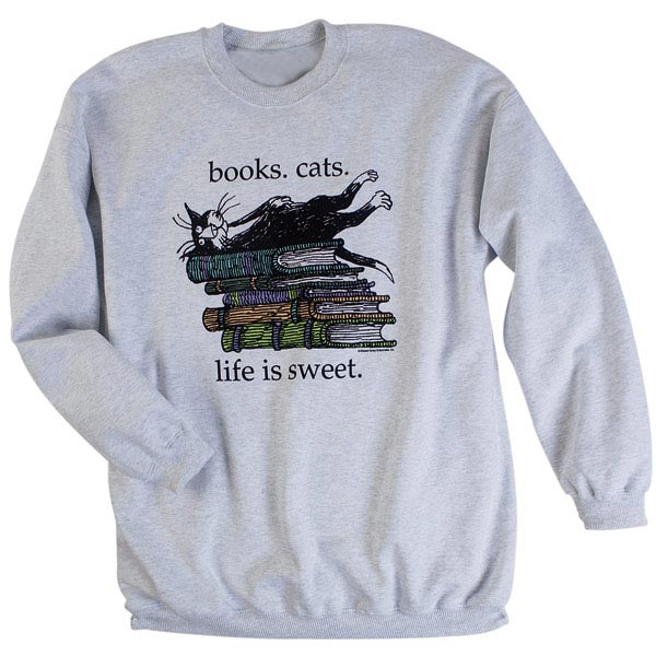 Product image for Edward Gorey Book Lover's Shirt - Life Is Sweet