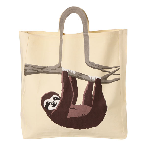 Product image for Sloth Tree Branch Cotton Canvas Tote