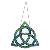 Alternate image for Trinity Knot Stained Glass Hanging Window Panel
