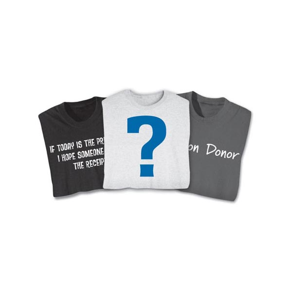 Product image for 2 Printed Mystery T-Shirt or Sweatshirt