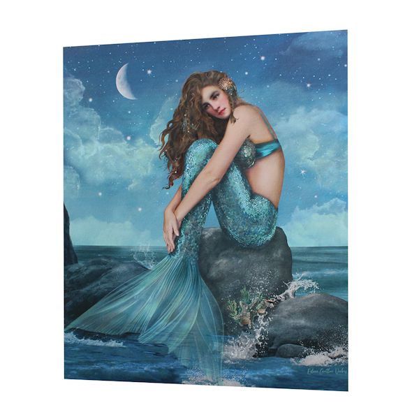 Product image for Moon & Stars Mermaid Led Canvas