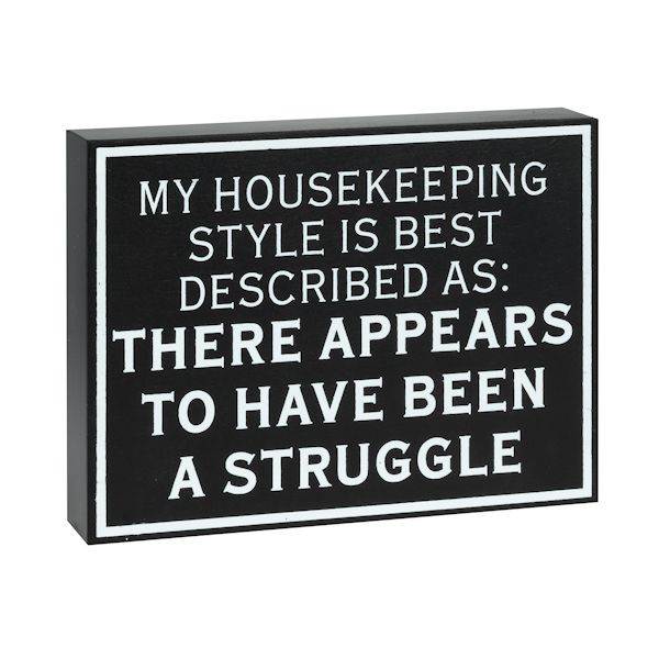 Product image for My Housekeeping Style Sign