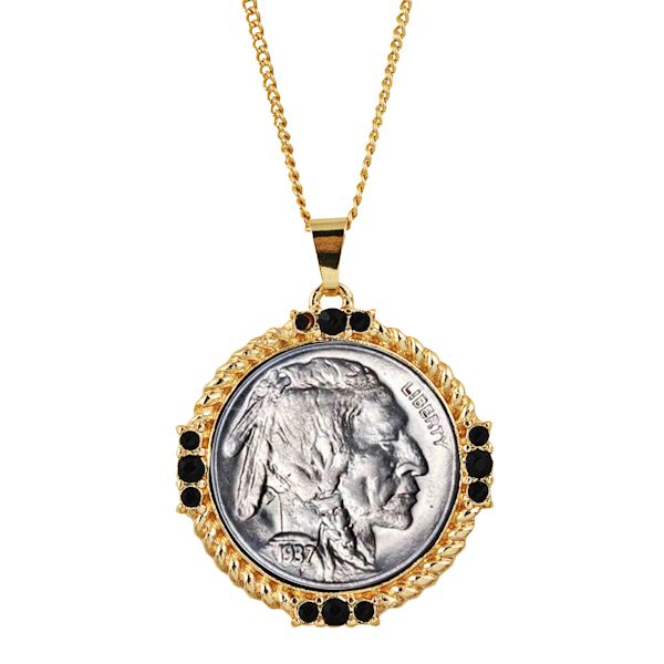 Product image for Buffalo Nickel Medallion Necklace