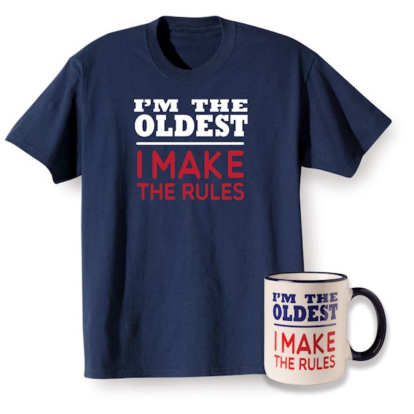 Product image for Rules Oldest Shirt and Mug Gift Set