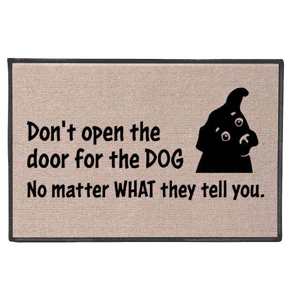 Product image for Dont Open The Door Dog Doormat