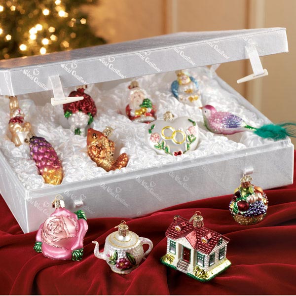 Product image for Bride's Tree Christmas Ornaments - Set of 12