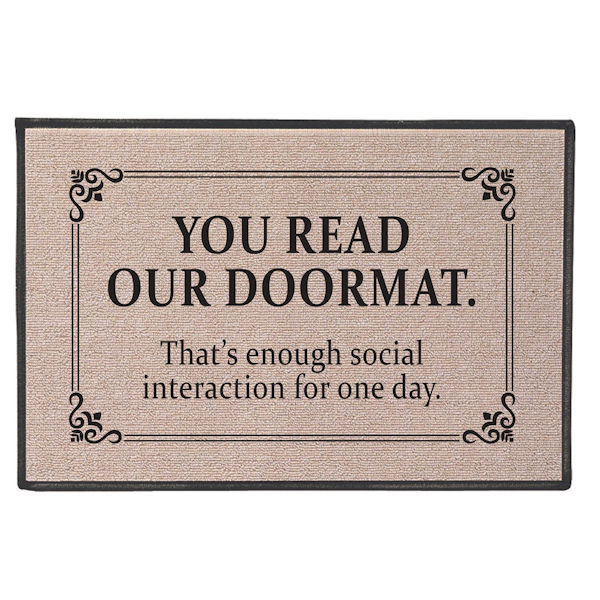 Product image for That's Enough Social Interaction for One Day Doormat