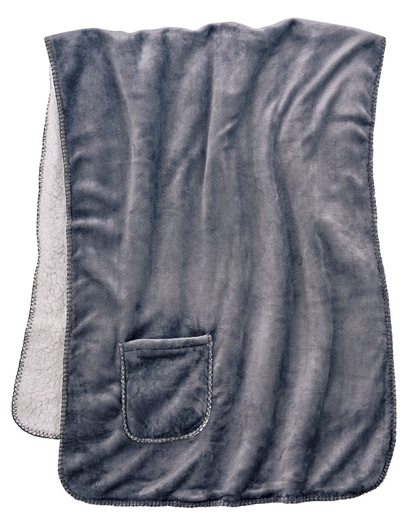 Product image for Wearable Fleece Throw - Gray