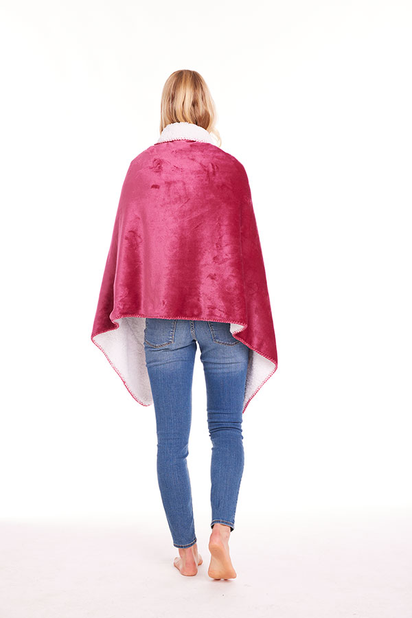 Product image for Wearable Fleece Throw - Rose