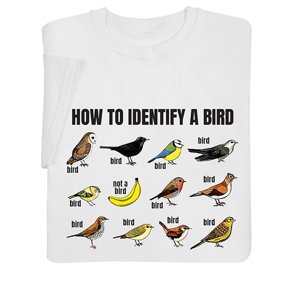 Product image for How to Identify a Bird T-Shirt or Sweatshirt