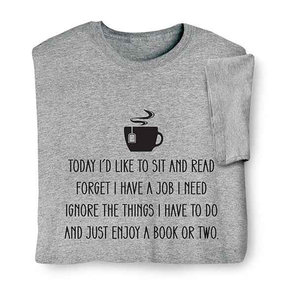 Product image for Sit and Read T-Shirt or Sweatshirt