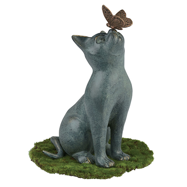 Product image for Cat and Butterfly Sculpture