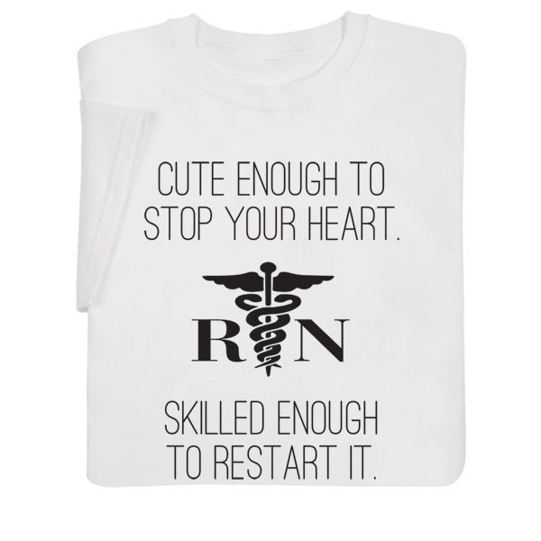 Product image for T-Shirt or Sweatshirt For Nurses - Start/Stop Your Heart