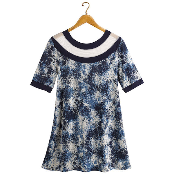 Product image for Navy Confetti Tunic Top