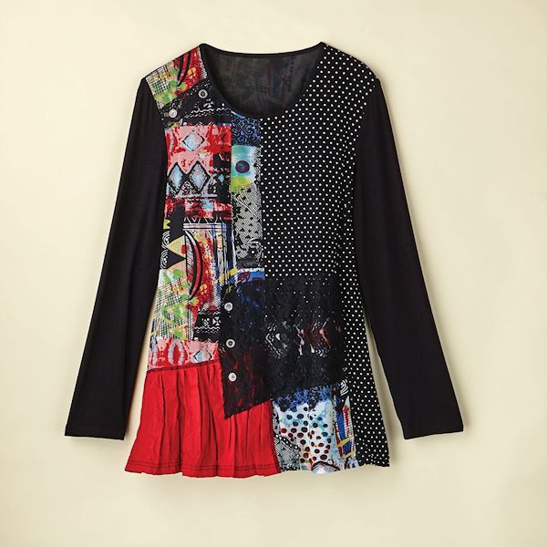 Product image for Patched Patterns Tunic