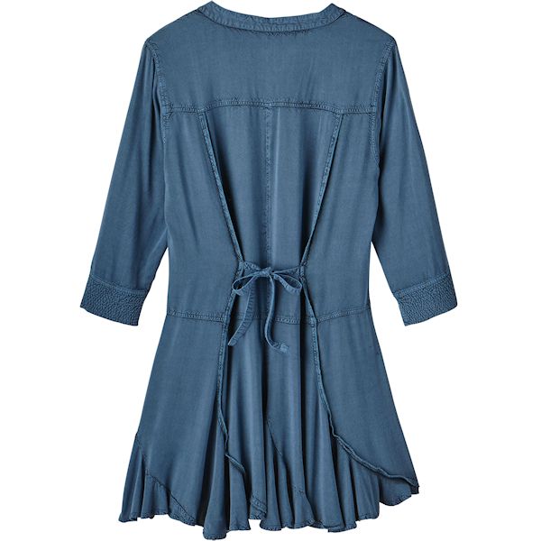 Product image for Prussian Blue Embroidered Tunic
