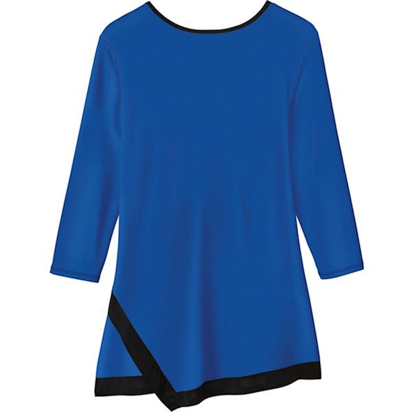 Product image for Emboldened Border Tunic Top - 3/4 Sleeve