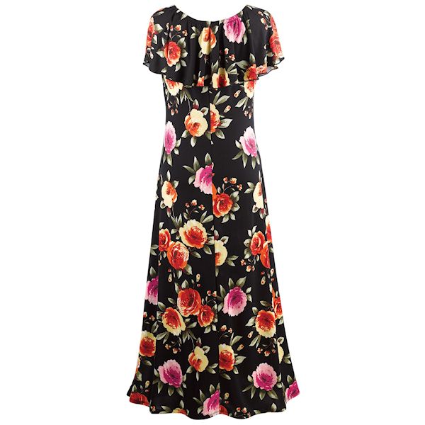 Product image for Tropical Floral Maxi On Off Shoulder