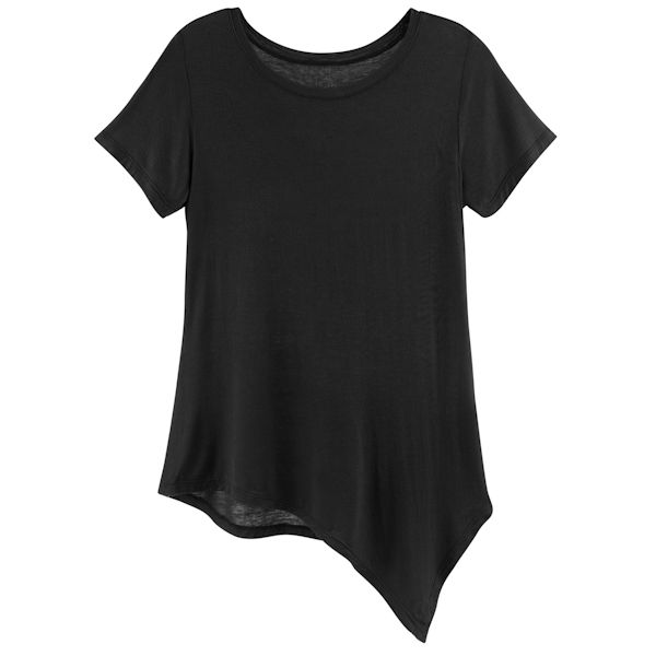 Product image for Soft-Spun Knit Tunic T-shirt With A Twist