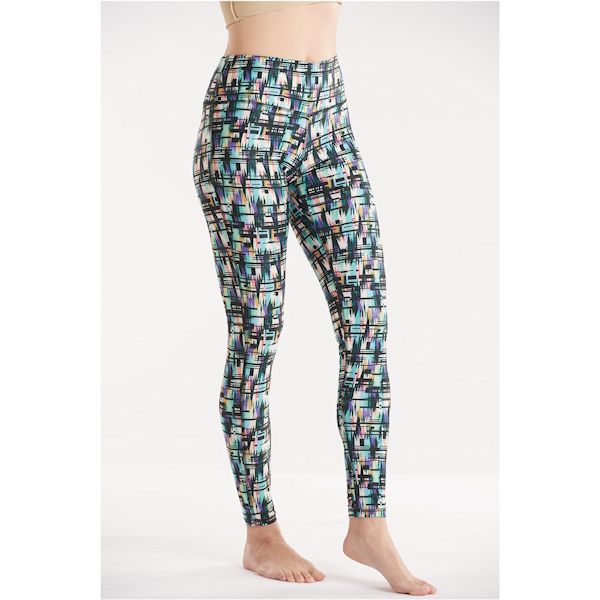 Product image for Womens Colorful Print High-Waisted Leggings - Plus Sizes Available