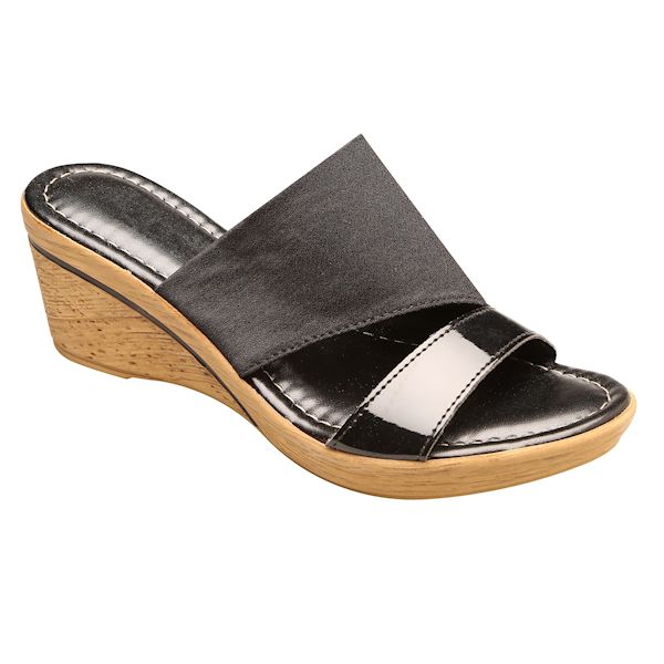 Product image for Easy Street® Cork Textured Wedge Sandal