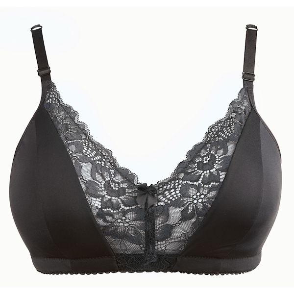 Product image for Soft-Cup Contrasting Lace Bra