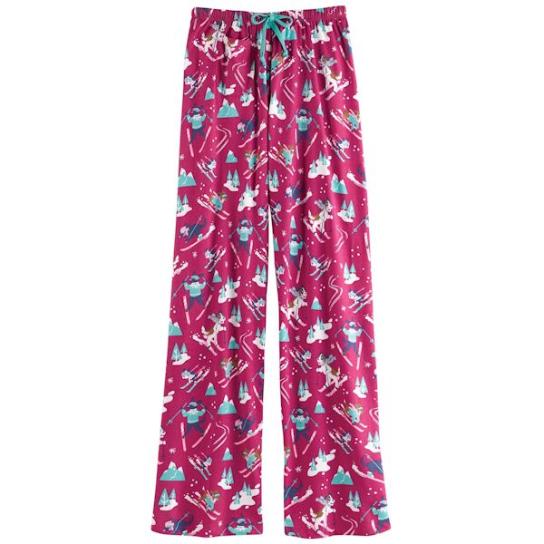 Product image for Winter Whimsy Jersey Knit Lounge Pants