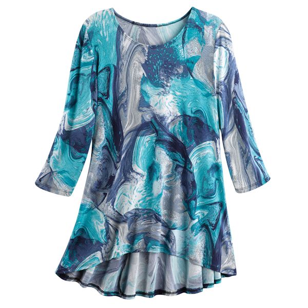 Product image for Blue Marble Peplum Tunic