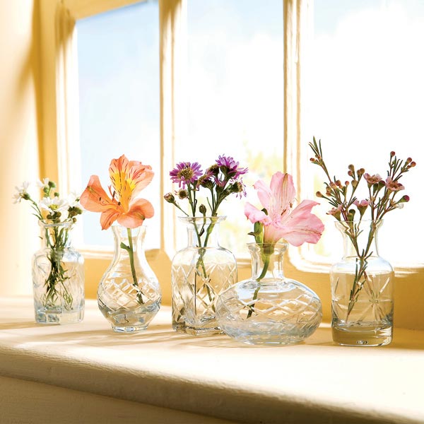 Product image for Glass Bud Petite Vases - Set of 5