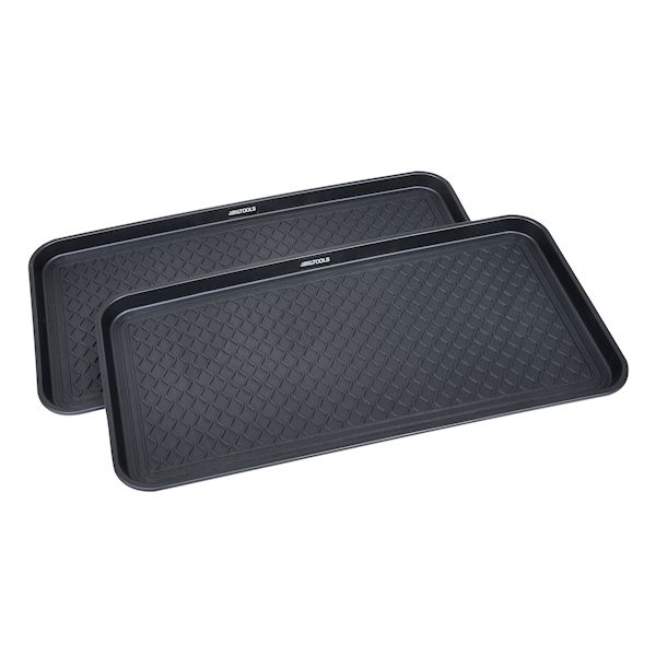Great Working Tools Boot Trays - Set of 2 Black All Weather Heavy