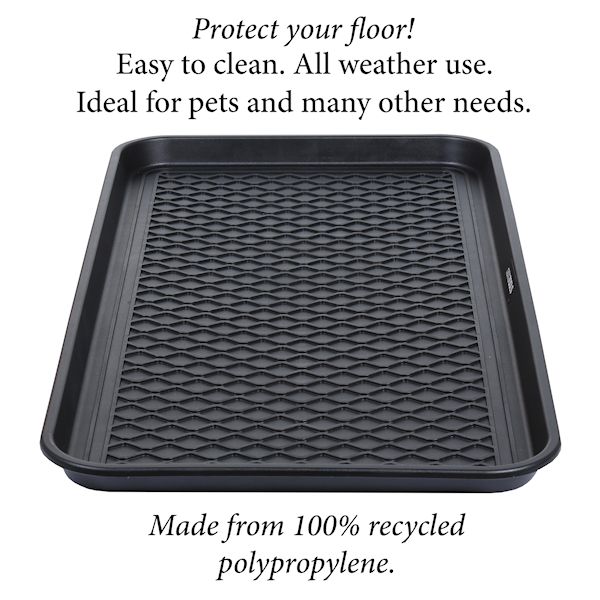 Great Working Tools Boot Trays for Entryway, Set of 2 Heavy Duty Shoe Trays  All Season Muddy Mats Wet Shoe Tray Snow Boot Tray - Brown, 30 x 15 x