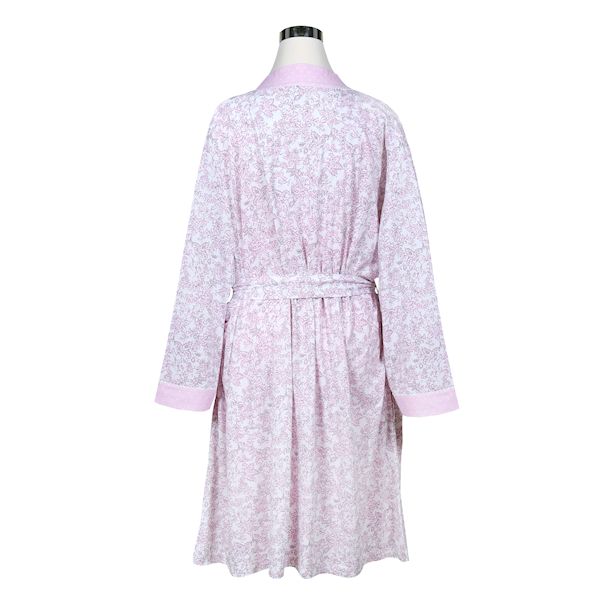 Product image for Metropolitan Womens Floral Sleep Set - Rose Bouquet Dot Knit Nightgown with Robe