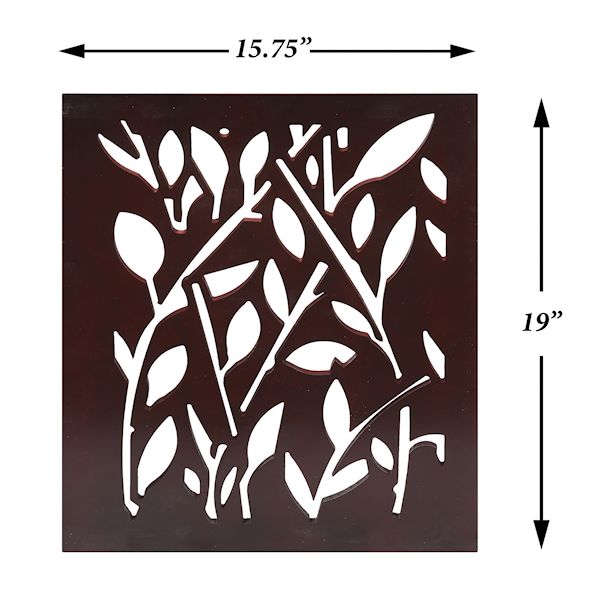 Product image for ETNA Freestanding Wood Pet Gate - Leaf Design 3-Panel Tri Fold Dog Fence for Doorways, Stairs - Indoor/Outdoor Pet Barrier - Brown 48'W x 19' Tall