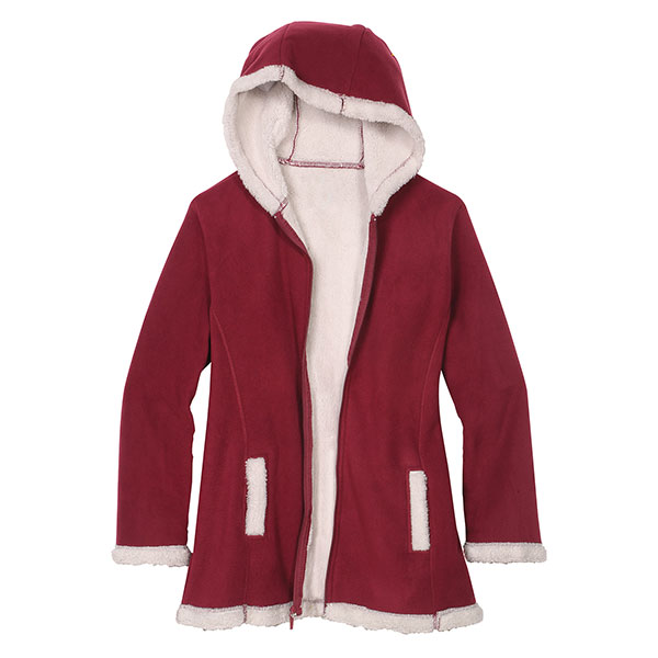 TOTES Womens Fleece Zip Up Jacket Hooded Sherpa Lined Fleece Jacket Teddy  Coat