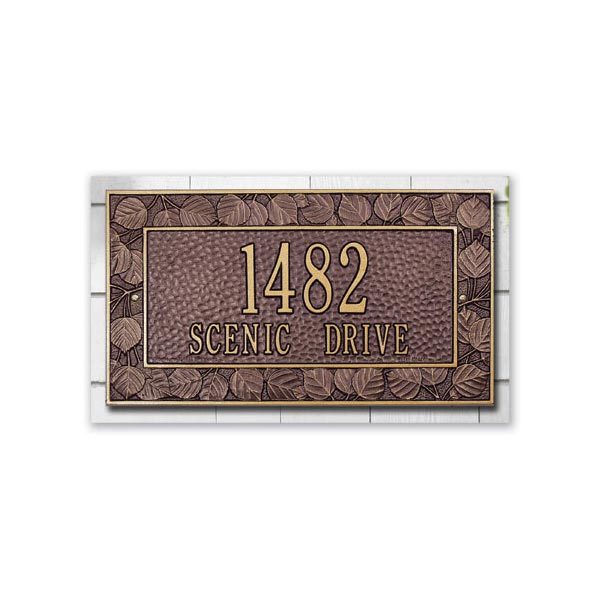 Product image for Personalized Address Plaque - Aspen Wall Plaque