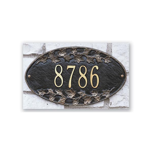 Product image for Personalized Address Plaque - Ivy Wall Plaque
