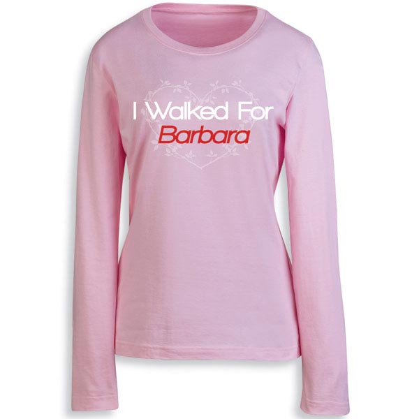 Product image for Personalized Cancer Walk Long Sleeve Tee