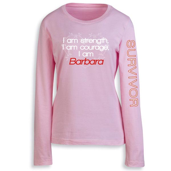 Product image for Personalized Survivor Long-Sleeve Tee