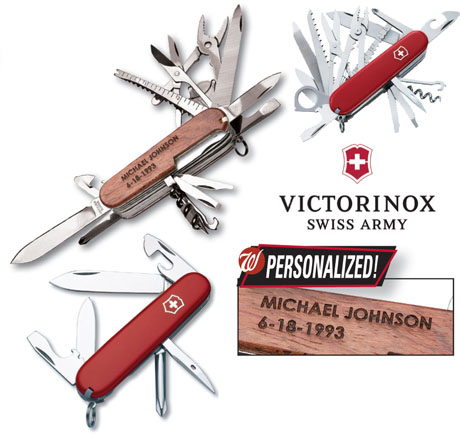 Product image for Engraved Rosewood Swiss Champ Swiss Army Knife