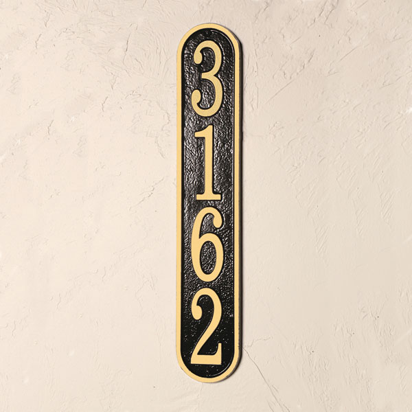Product image for Personalized Vertical House Number Plaque