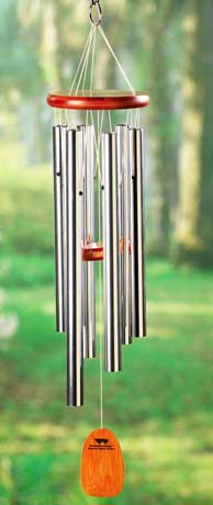 Product image for Amazing Grace Wind Chimes of Cherry Wood and Aluminum
