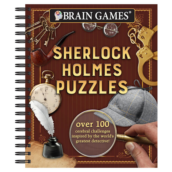 Product image for Sherlock Holmes Puzzles Brain Games Paperback Book