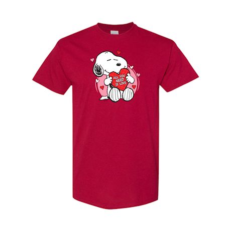 Snoopy Heart Valentine's Day Peanuts Shirts