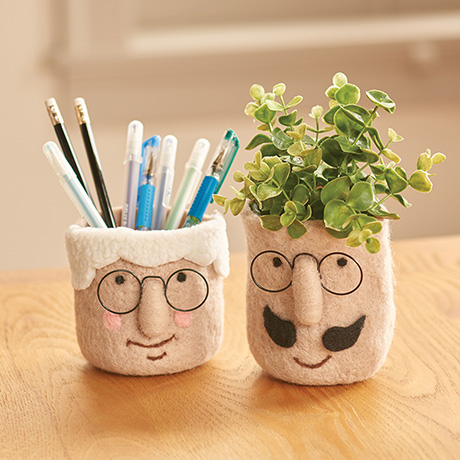 Felted Ma & Pa Desk Pals