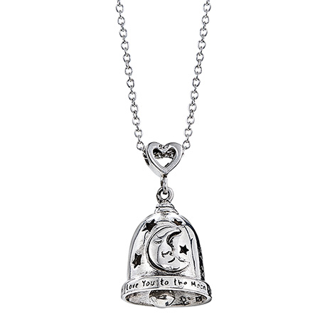 Love You to the Moon Bell Necklace