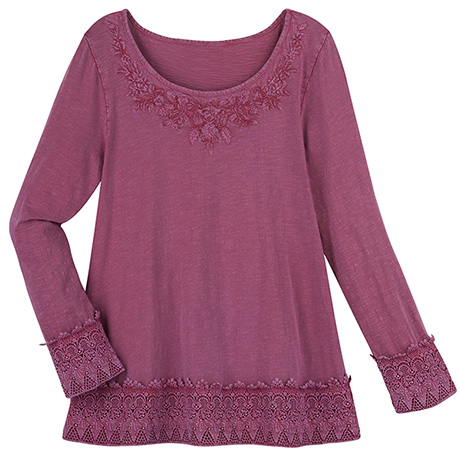Embroidery and Lace Tunic