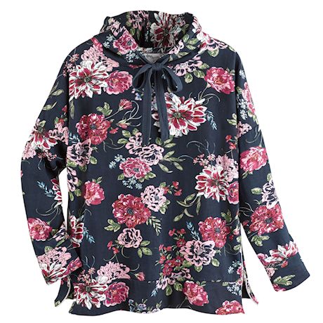 Chrysanthemums Montage French Terry Hoodie