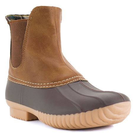 Avanti Women's Rocky Duck Style Heeled Rain Boots - Brown or Stone