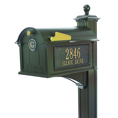 Whitehall Balmoral Monogram Mailbox and Post Package