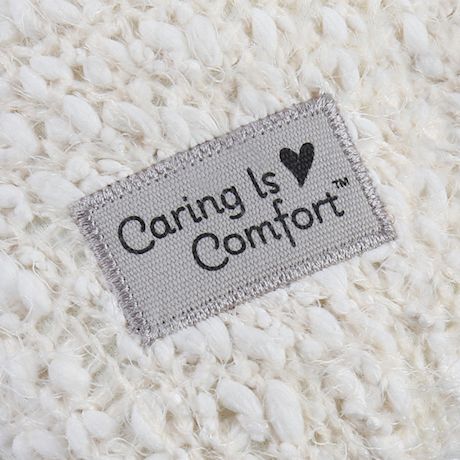 Caring Is Comfort Weighted Hug Pillow - Soothing Keepsake Throw Pillow with Poetry Tag for Gifting